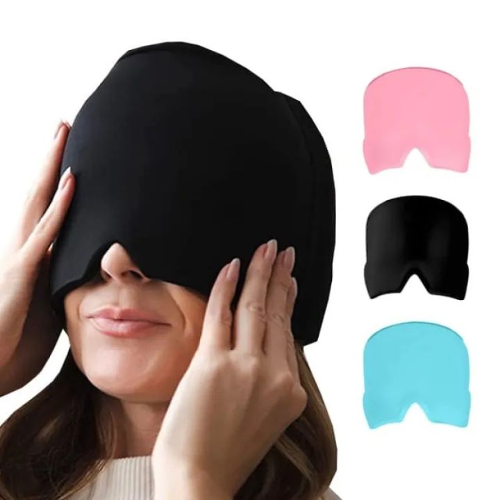 Migraine Relief Hat headache hat Gel Hot Cold Therapy Ice Cap For Relieve Pain Ice Hat Eye Mask Stress Pressure Pain Relief